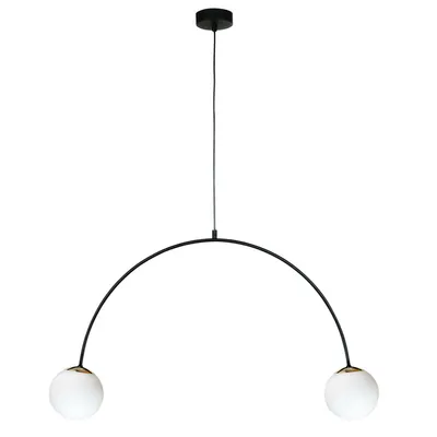 Lampa wisząca BOW 1222 podwójna - czarny