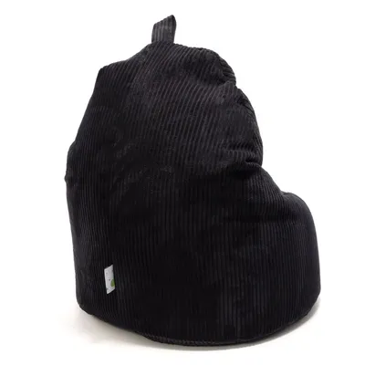 Fotel z poduszką YOKO Sztruks SZ19 - czarny