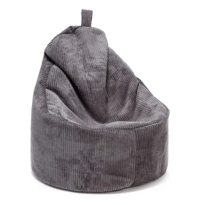 Fotel z poduszką YOKO Sztruks SZ90 - ciemny szary