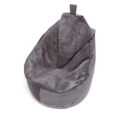 Fotel z poduszką YOKO Sztruks SZ90 - ciemny szary