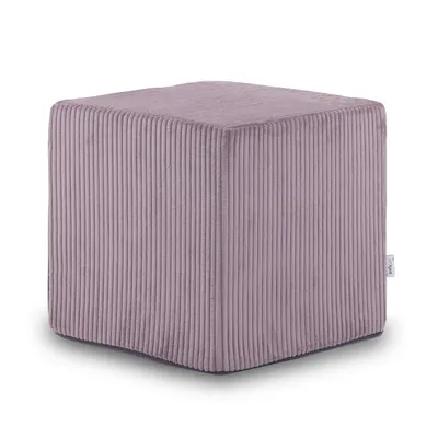 Pufa KOSTKA Sztruks SZ63 - jasny fioletowy