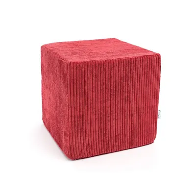 Pufa KOSTKA Sztruks SZ94 - czerwony