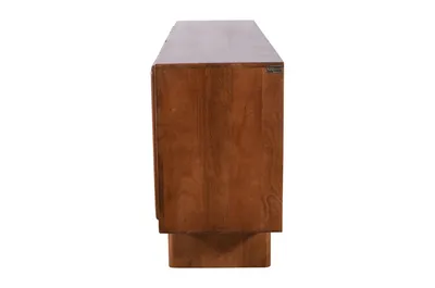 Komoda drewniana 4-drzwiowa HAGA HG-01-MWL - mango orzech włoski