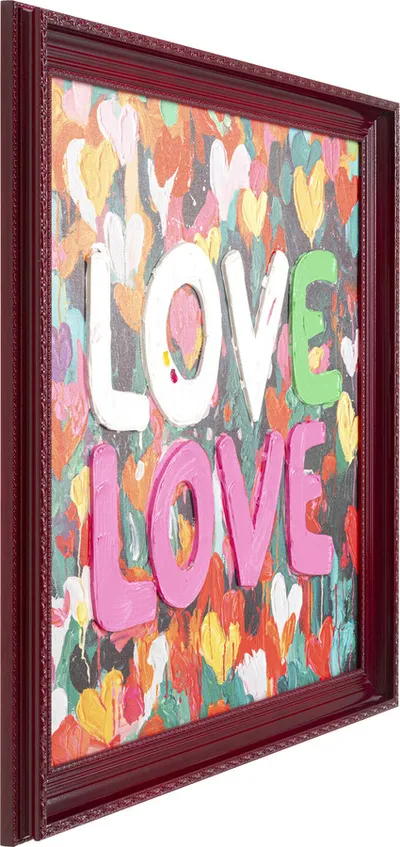 Obraz w ramie LOVE LOVE 80x80