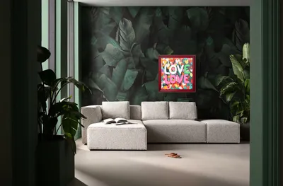 Obraz w ramie LOVE LOVE 80x80