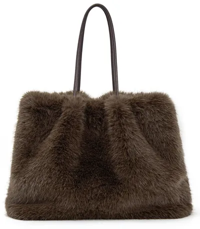 Torba typu shopper MIKA - brązowy