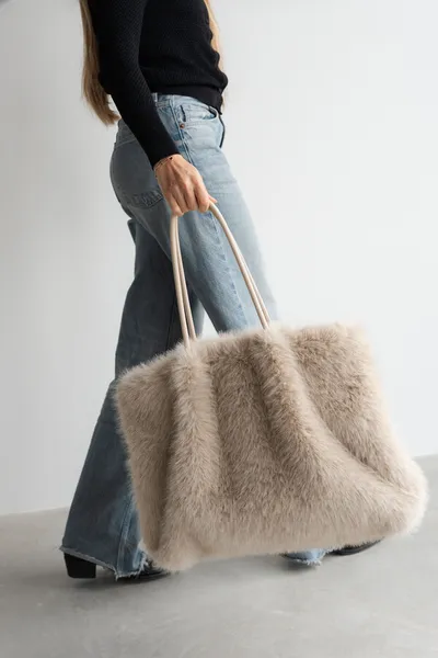 Torba typu shopper MIKA - kremowy