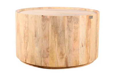 Stolik kawowy drewniany EDYNBURG 80 cm ED-04-MN - mango naturalne