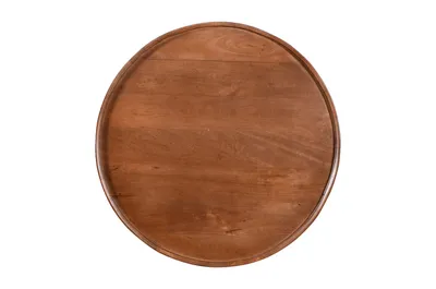 Stolik kawowy drewniany EDYNBURG 80 cm ED-04-MWL - mango orzech włoski