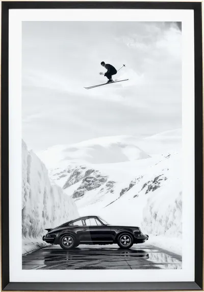 Obraz w ramie SKI STUNT 86x126