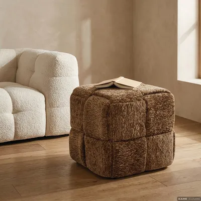 Pufa VESUV 38x38 - brązowy
