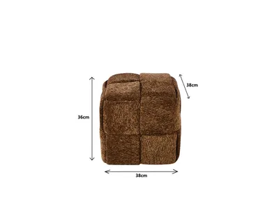 Pufa VESUV 38x38 - brązowy