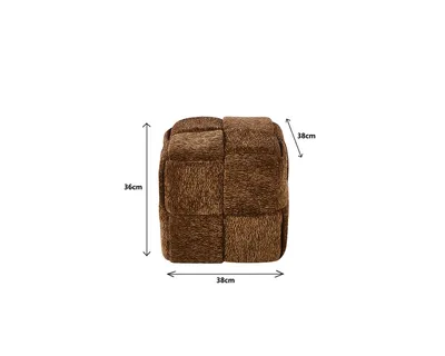 Pufa VESUV 38x38 - brązowy