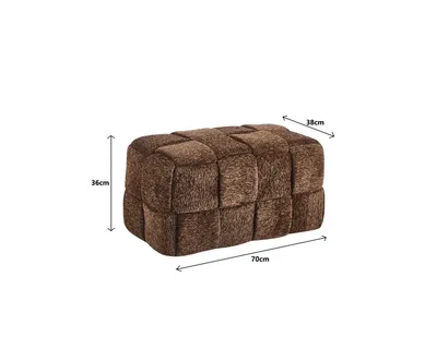 Pufa VESUV 70x38 - brązowy