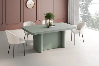Stół rozkładany PORTOFINO GLAM 160/412x100 - wysoki połysk/biały/chrom