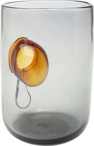 Wazon DRIP 23 cm - szary/brązowy