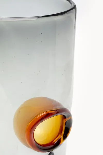 Wazon DRIP 38 cm - szary/brązowy