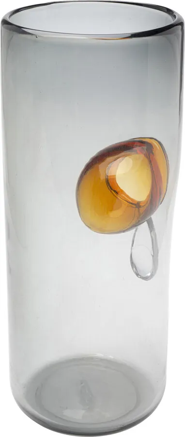 Wazon DRIP 38 cm - szary/brązowy