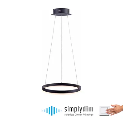 Lampa wisząca TITUS 40 cm 2381-13 - antracyt
