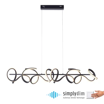 Lampa wisząca CURLS 19033-18 - czarny