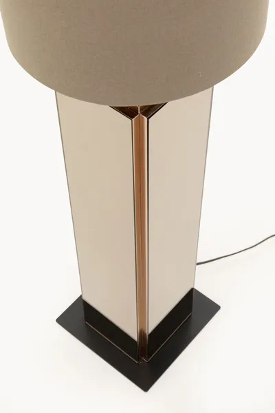 Lampa podłogowa CUBE 130 cm - brązowy/lustrzany