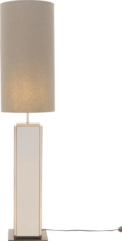 Lampa podłogowa CUBE 130 cm - brązowy/lustrzany