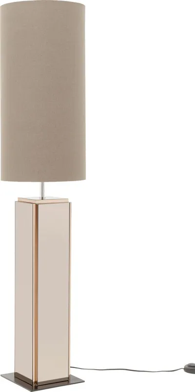 Lampa podłogowa CUBE 130 cm - brązowy/lustrzany