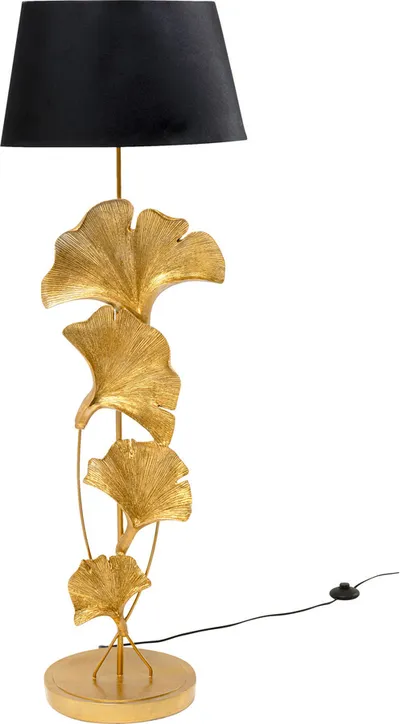 Lampa podłogowa GINKGO LEAFS - złoty