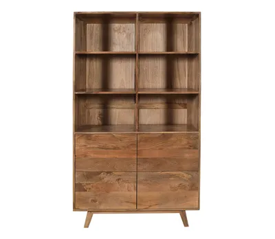 Regał drewniany z szufladami STOCKHOLM ST-18-CR - mango caramel
