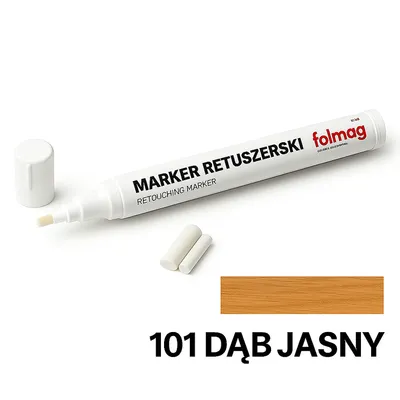 Pisak marker retuszerski do naprawy mebli Dąb jasny 12 ml Folmag
