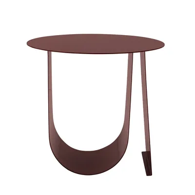 Stolik metalowy CHER 43 cm - czerwony