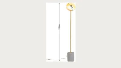 Lampa podłogowa MITO - złoty/szary