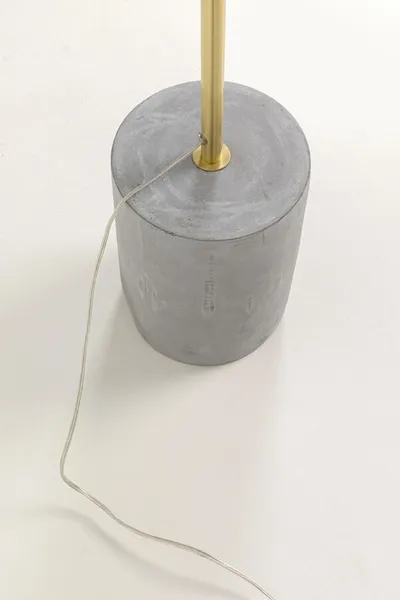 Lampa podłogowa MITO - złoty/szary