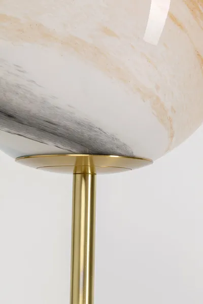 Lampa podłogowa MITO - złoty/szary