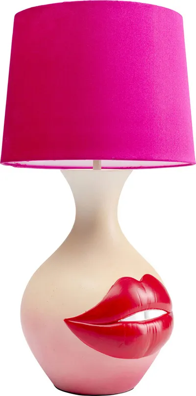Lampa stołowa LABBRA - różowy
