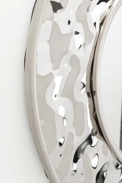 Lustro ścienne okrągłe CARINO 69 cm - srebrny