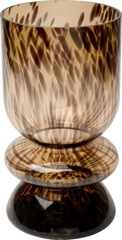 Wazon szklany CARAMEL 32 cm - brązowy