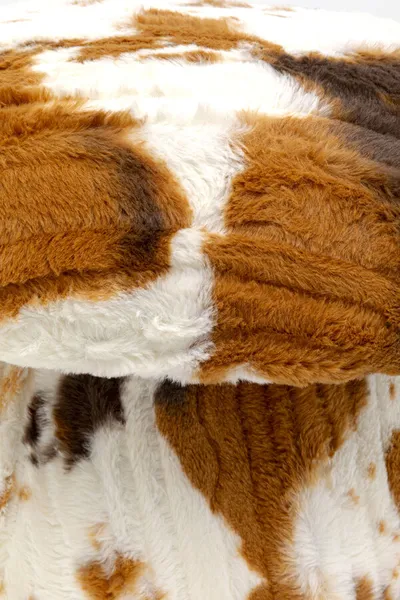 Pufa MUSHROOM COW - brązowy/biały