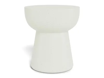 Stolik boczny okrągły CABRA 40 cm - beżowy