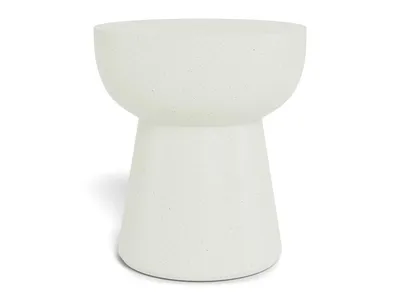Stolik boczny okrągły CABRA 40 cm - beżowy