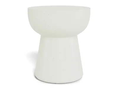 Stolik boczny okrągły CABRA 40 cm - beżowy