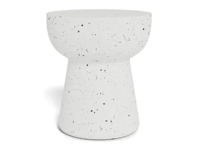 Stolik boczny okrągły CABRA 40 cm - biały
