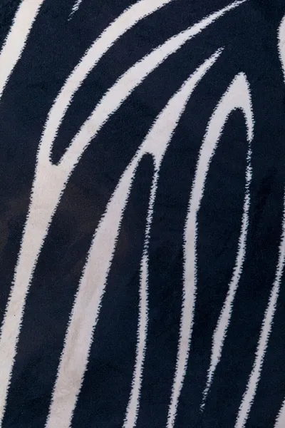 Zestaw dwóch puf WILD ZEBRA - czarno-biały