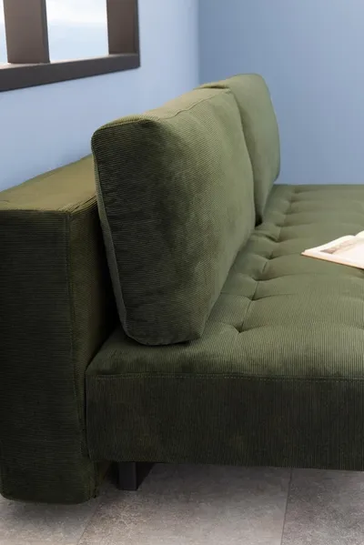 Sofa rozkładana BLAIN - ciemny zielony