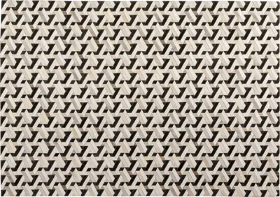 Dywan MAZE 200x300 - biało-czarny