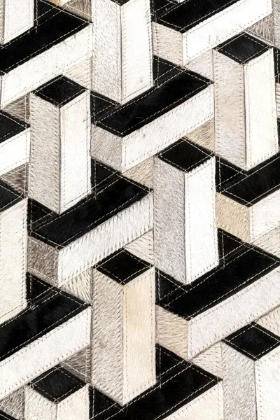 Dywan MAZE 170x240 - biało-czarny