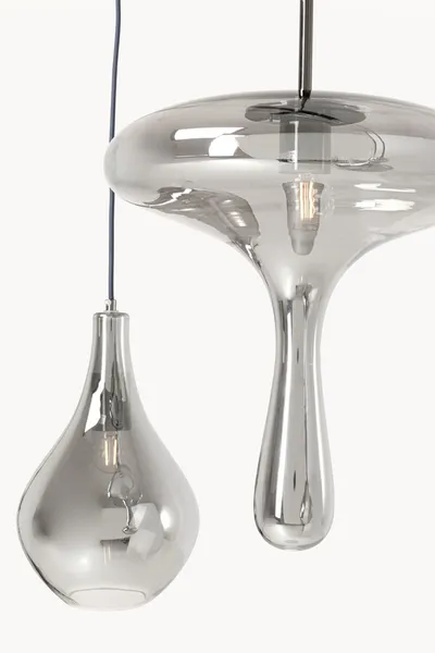 Lampa wisząca GOCCIA 100 cm - szary/srebrny