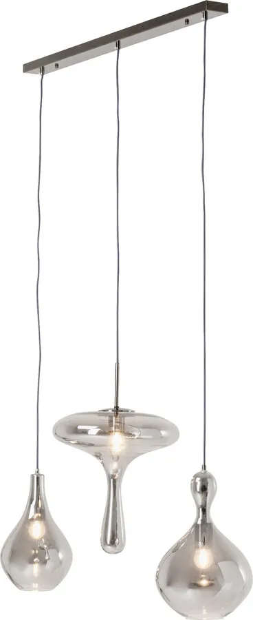 Lampa wisząca GOCCIA 100 cm - szary/srebrny