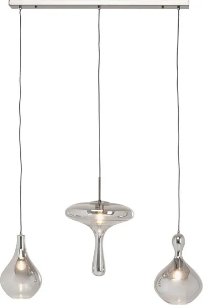 Lampa wisząca GOCCIA 100 cm - szary/srebrny