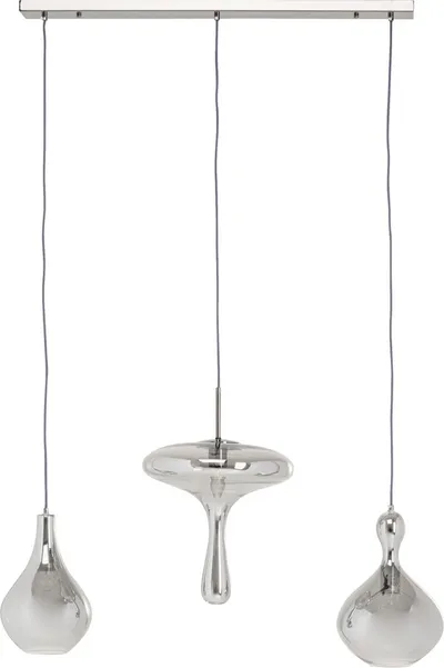 Lampa wisząca GOCCIA 100 cm - szary/srebrny